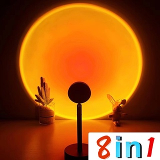 Sunset Lamp 8 In 1 Colors Network Celebrity Sunset Lamp Floor Lamp Living Room Bedroom Projection Shopee Philippines
