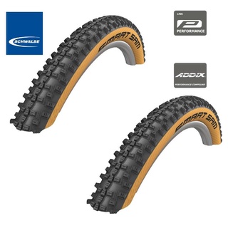 2 x Schwalbe Smart Sam Performance ADDIX MTB Tyre Classic Skinwall 27.5