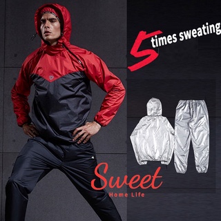 Fitness Loss Weight Sauna Suit Sauna Jacket Sweat Suit Tracksuit Running Exercise Gym Thin Sweat Suit Shopee Malaysia