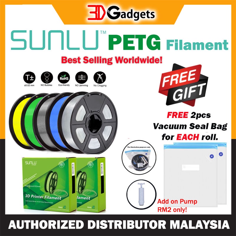 3D Gadgets Malaysia  Sunlu PETG Filament 1.75mm