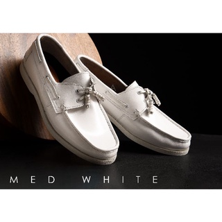 Ilakad Med White Boat Shoes Topsider Mens Shopee Philippines