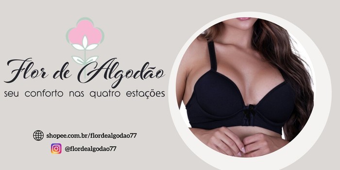 Flor de Algod o Moda ntima Loja Online Shopee Brasil