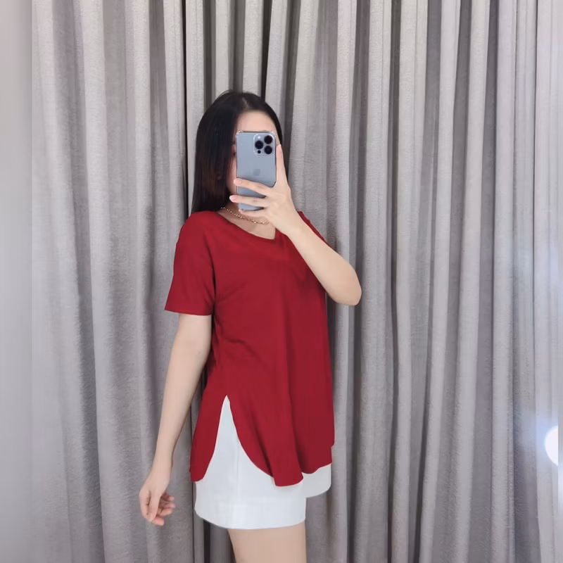 Ladies Collection | Kaos Vneck Oversize 753  | Kaos Wanita Jumbo Grosir@30