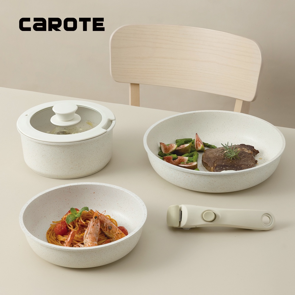 Carote Cosy Collection Non Stick Frying Wok 26/30CM Japanese Style
