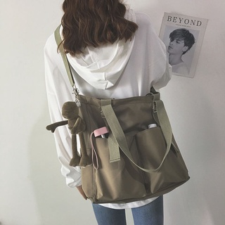 Waterproof Large Capacity Canvas Bag Female Messenger Japanese Ins College Style Harajuku One Shoulder School Bag Shopee Philippines
