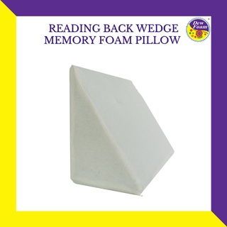 Dew Elastic Reading Back Wedge Memory Foam Pillow Dewfoam Back Support Reading Support Shopee Philippines
