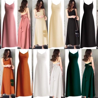 Fashionable Sexy Back Adjustable Ribbon Casual Dress for Wedding Party Debut and Cocktail Party Shopee Philippines