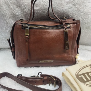 SOLDOUT Tas Fossil Bella Small Brown Preloved