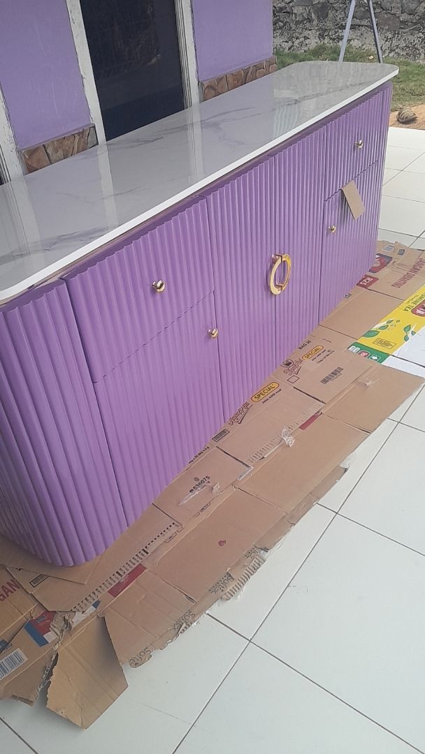 Foto pembeli Meja TV Aesthetic Meja Buffet TV Kayu Solid - MEJA IMELDA - 180cm 4 Pintu Cat Duco Glossy