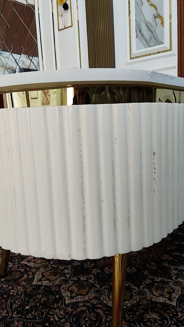 Foto pembeli Meja Ruang Tamu Minimalis Meja Tamu Aesthetic - Meja Aretha - Kayu Solid Laci Cat Duco Glossy