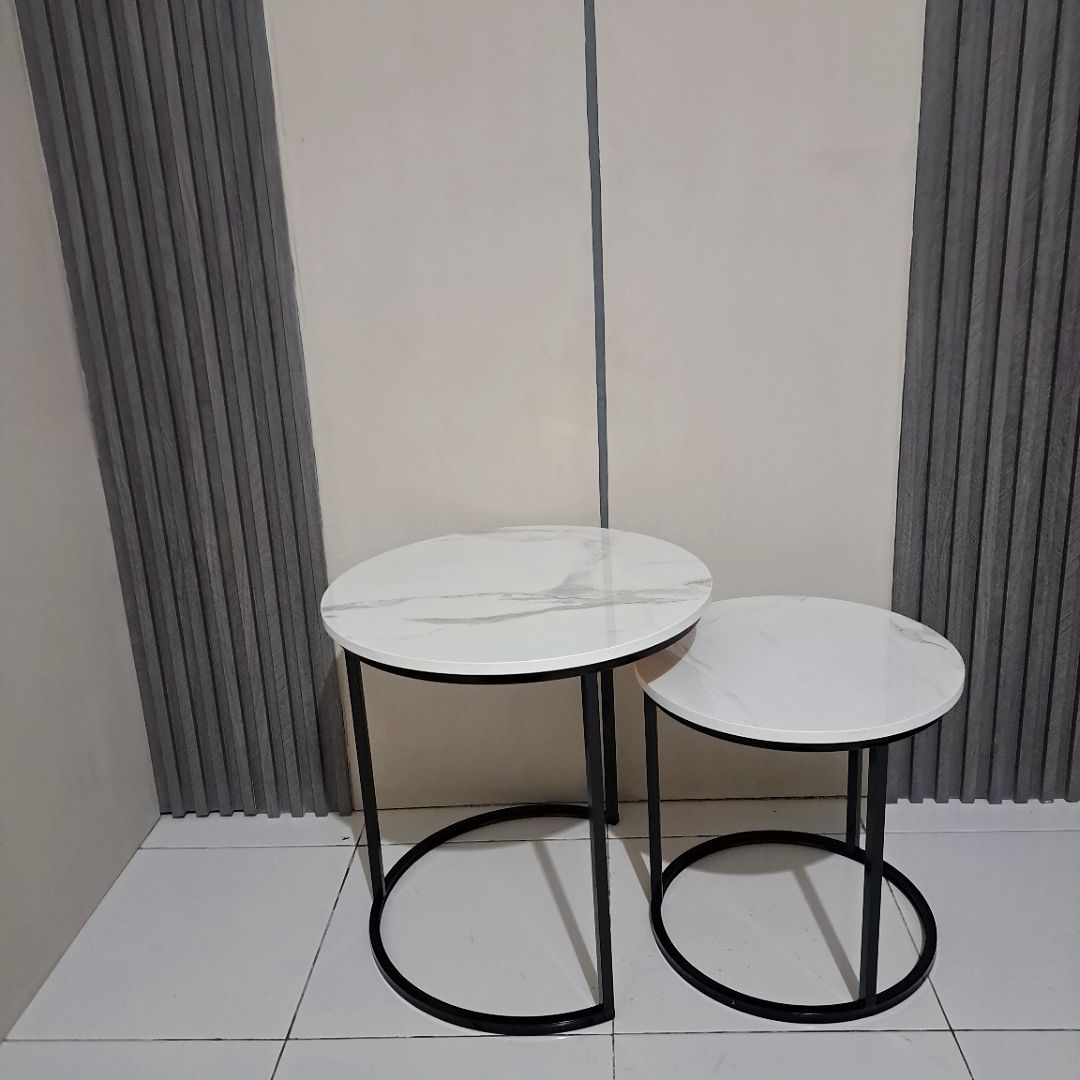 Foto pembeli Aesthetic Round Nesting Coffee Table Set - MEJA EREN - Modern Minimalist Besi Holo