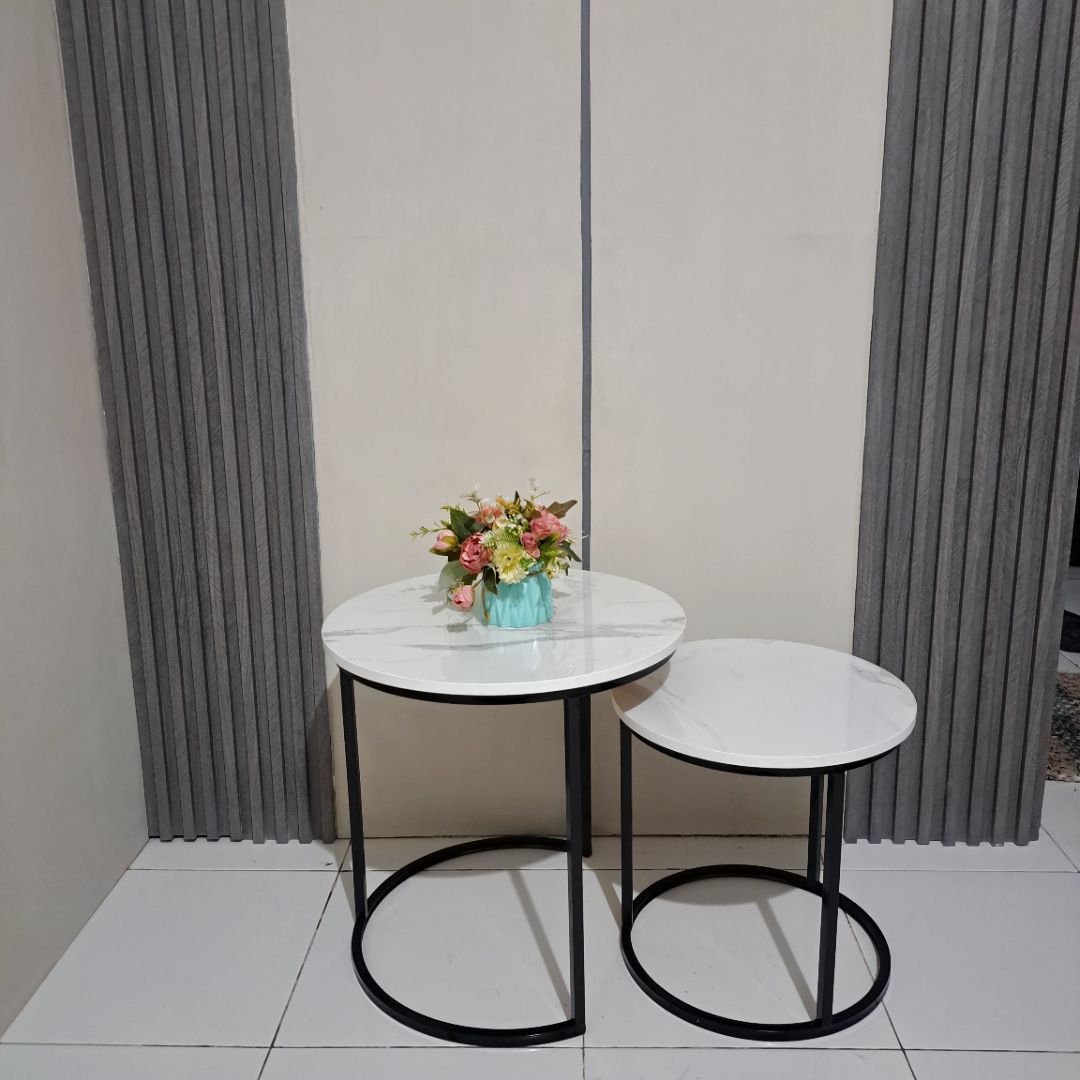Foto pembeli Aesthetic Round Nesting Coffee Table Set - MEJA EREN - Modern Minimalist Besi Holo