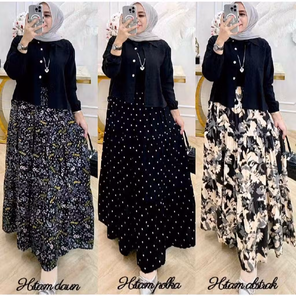INAYAH SETROK PREMIUM TERLARIS SETELAN ROK KEKINIAN ONESET KEMEJA VIRAL