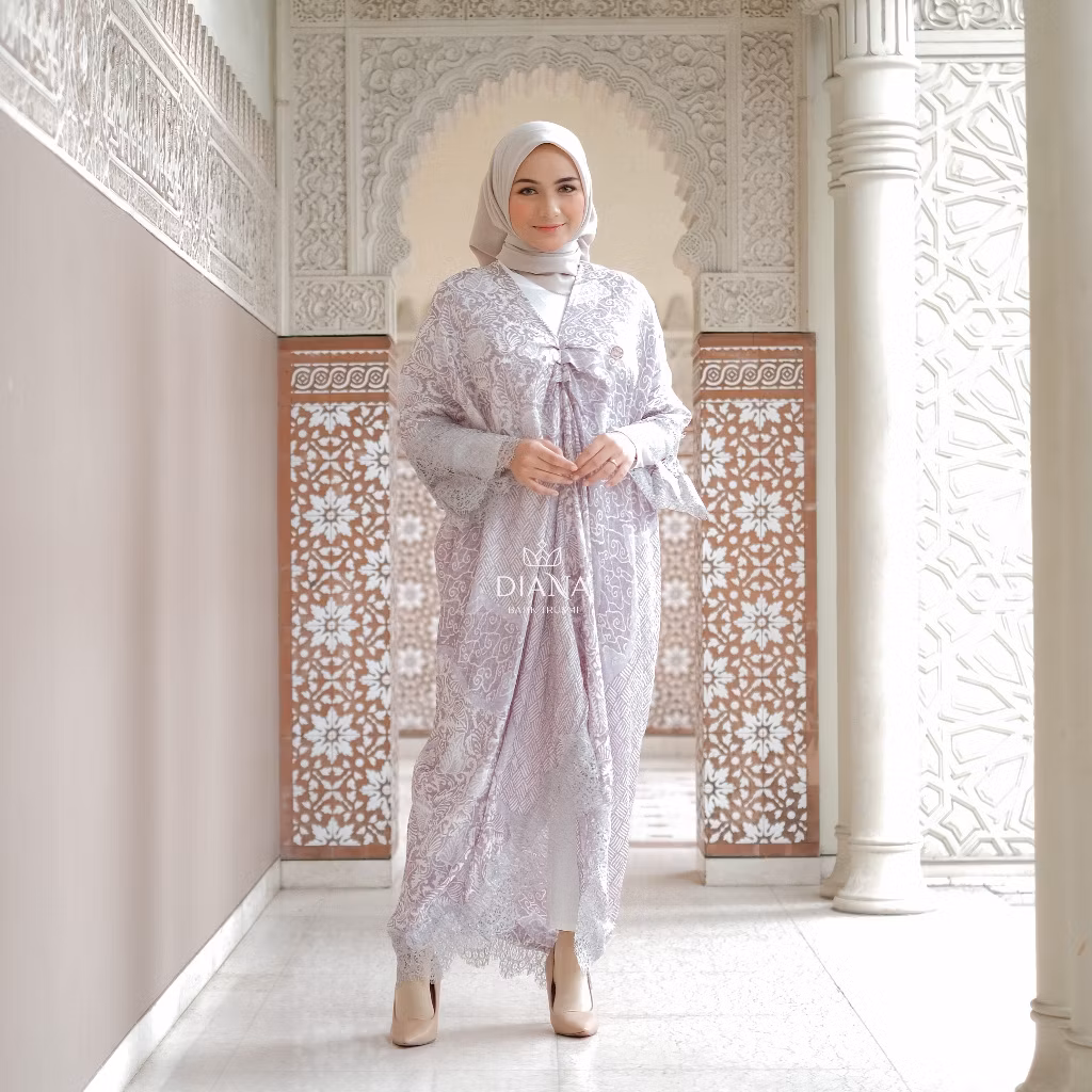 Diana Batik - KAFTAN VISCOSE LACE | Kaftan Batik Viscose | Kaftan Lebaran