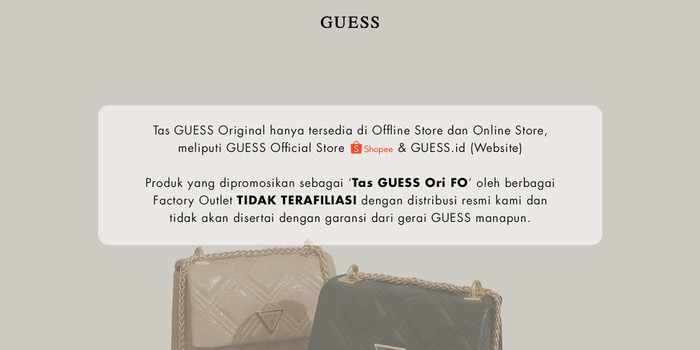 Toko Online Guess Official Store Shopee Indonesia
