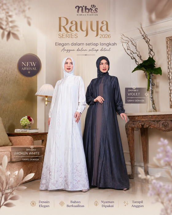 midi dress nibras gamis black dobby Produk Nibras House Sumbersari