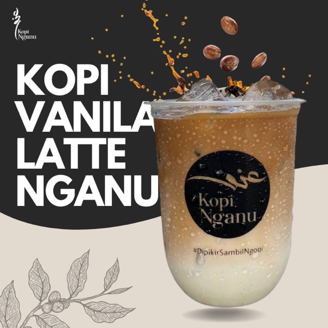 Kopi Vanilla Latte Ice Nganu