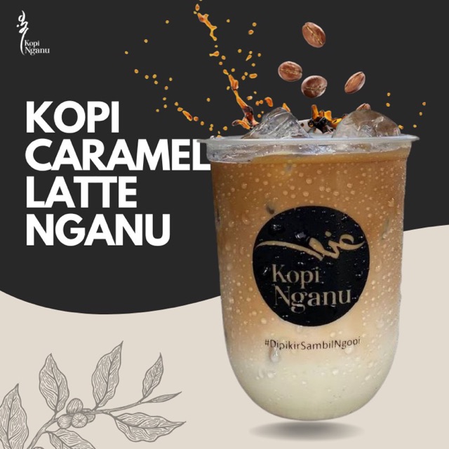 Kopi Caramel Latte Nganu Ice