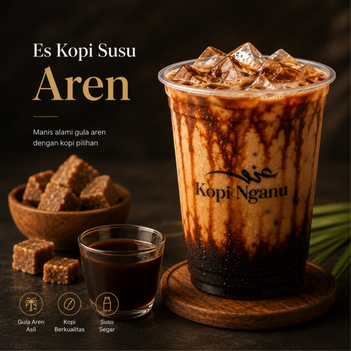 Es Kopi Susu Gula Aren Nganu — Minuman Andalan