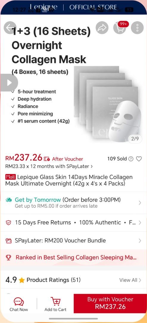 Collagen Mask customer review image 1