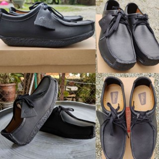 Clarks natalie black leather clearance