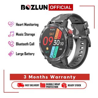 BOZLUN BLZ22C Smart Watch Bluetooth Call Music Storage TWS Mode connect Earphones IP68 HD Screen Large Battery Shopee Malaysia