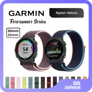 Garmin Forerunner 55 165 245 645 745 935 945 955 965 20mm 22mm Watch Strap Nylon Woven Velcro Band Loop Shopee Malaysia