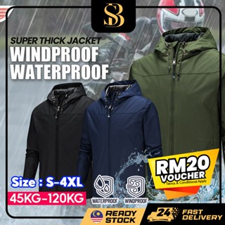 BOSC Unisex Jacket Waterproof Windproof Outdoor Men Jacket Motor Breathable Windbreaker Men Baju Kalis Air Shopee Malaysia