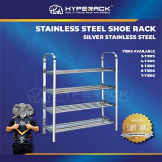 HYPERACK Ready Stock Rak Kasut Stainless Steel Rack Shoe Rack Shoe Storage Rack Shoe Cabinet Rack Shelf Rak Besi Shopee Malaysia