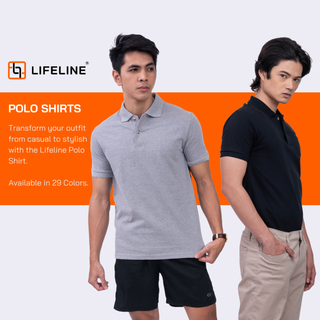 Lifeline polo shirt clearance black