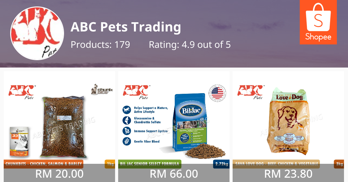 ABC Pets Trading Online Shop Shopee Malaysia