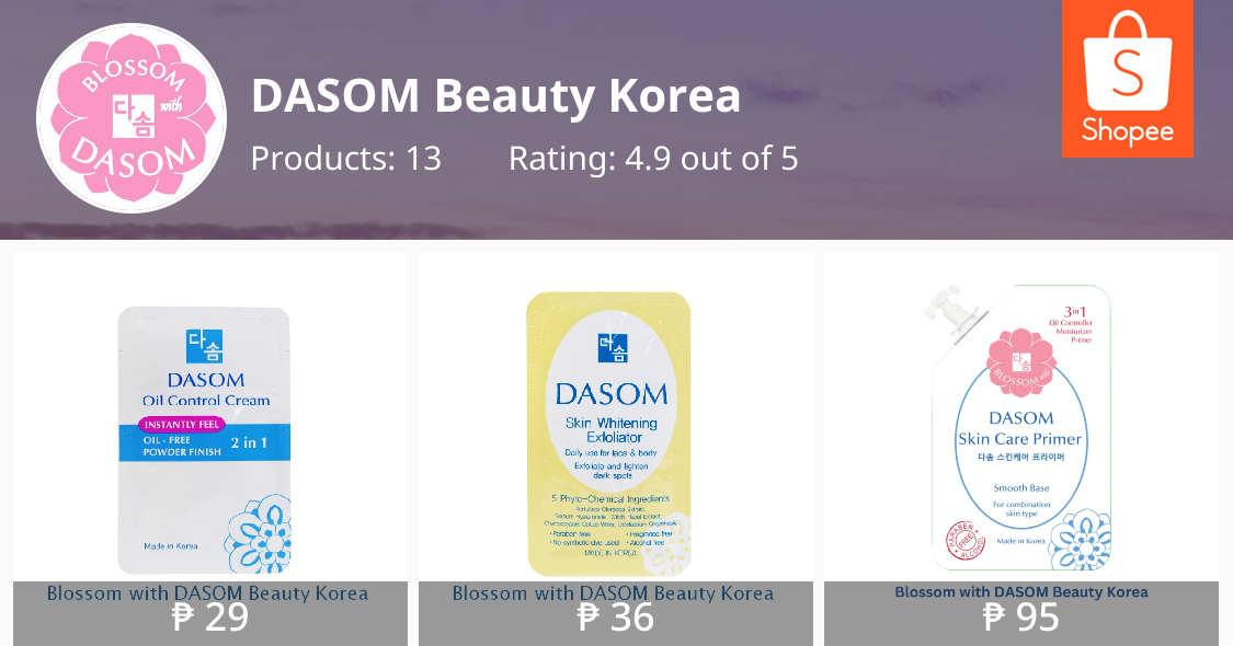 DASOM Beauty Korea Online Shop Shopee Philippines