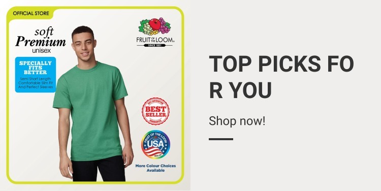 Fruit Of The Loom Official Store Online Shop Shopee Malaysia