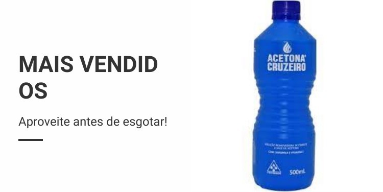 Acetona Cruzeiro 500ml: Onde Comprar | BuscaProdutos