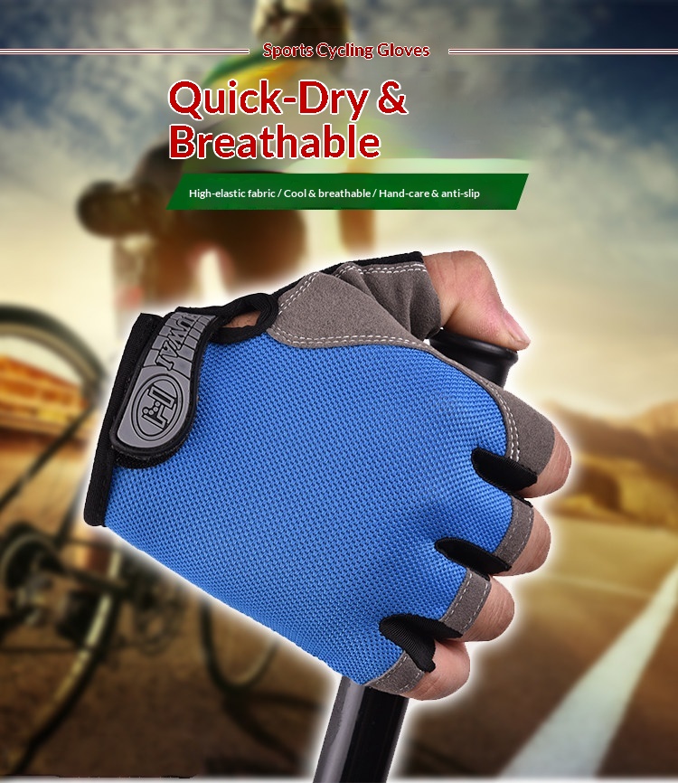 Gants de sport mitaines unisexes pour musculation et cyclisme_voghion.com