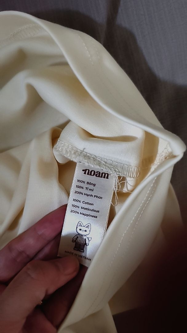 Khách mặc Áo thun Form rộng NOAM Teeny Homie Unisex 100% Cotton - Màu Hồng/Xanh lá/Xanh dương/Tím/Be