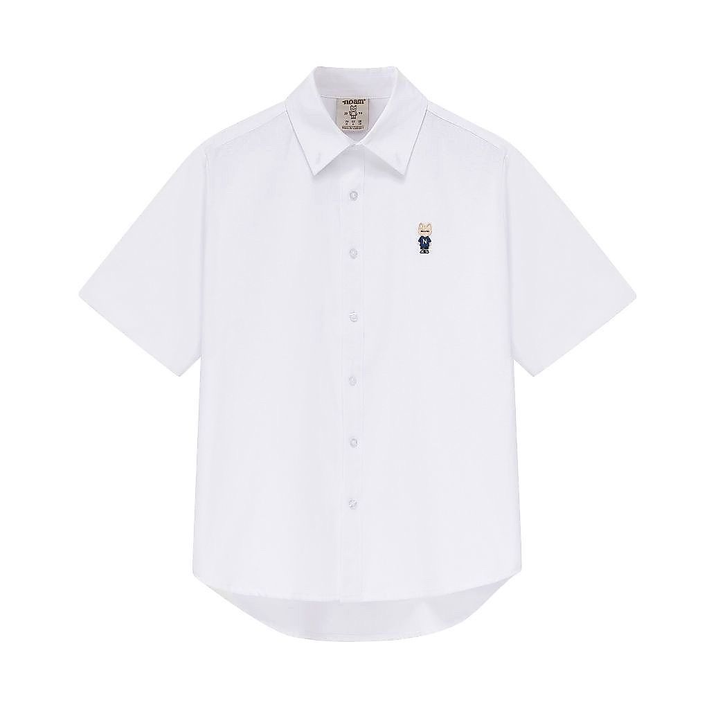 Khách mặc Áo Sơ Mi Ngắn Tay Form rộng NOAM Oxford - Màu trắng/ xanh/ hồng kẻ sọc/ đỏ kẻ sọc/ xanh kẻ sọc