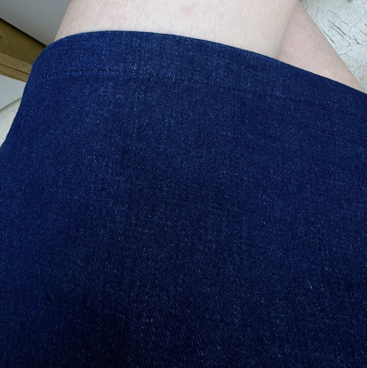 Khách mặc Váy Polo nữ NOAM Denim Grove Dáng Ôm Body ngắn Chất liệu denim cao cấp - Màu xanh