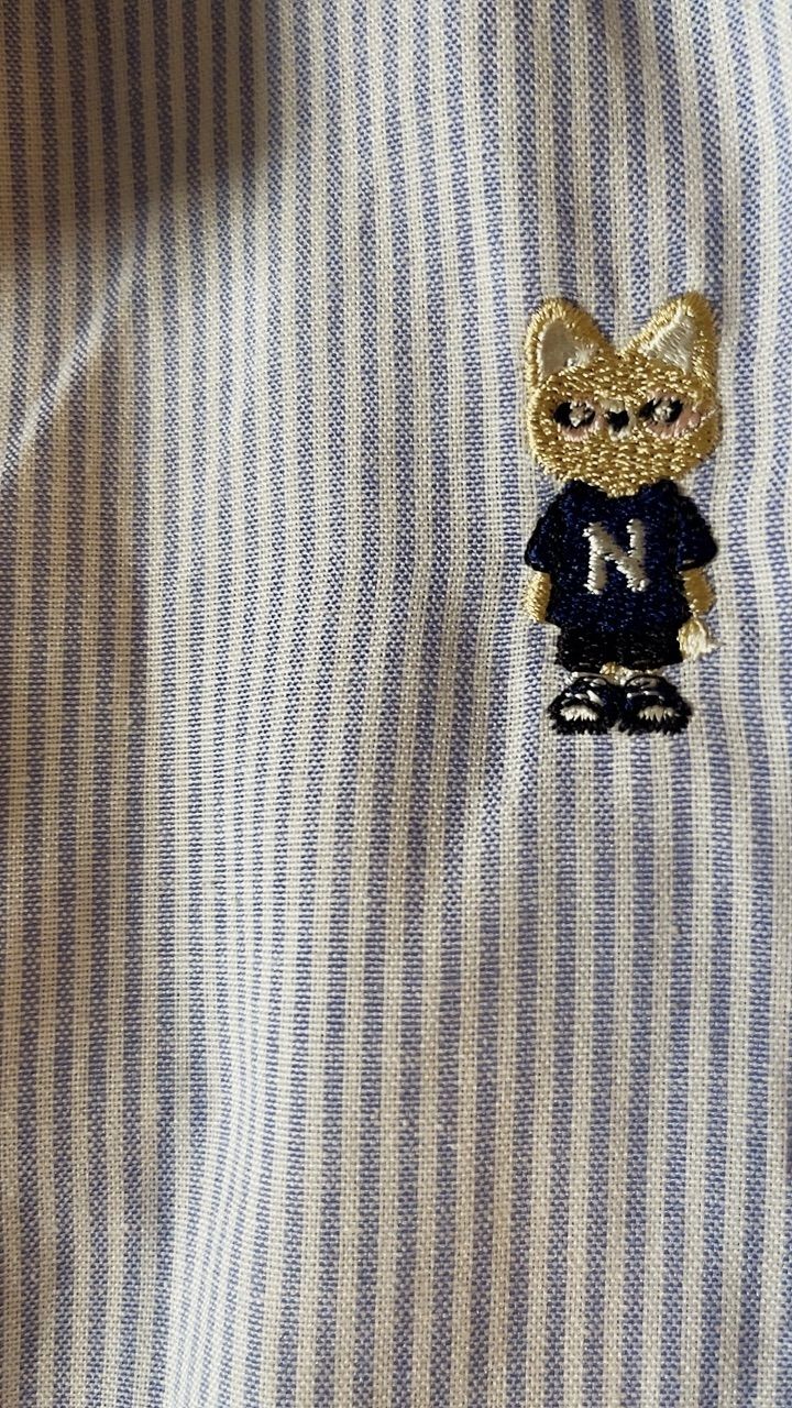 Khách mặc Áo Sơ Mi Dài Tay Form rộng NOAM Nafox Oxford - Màu Trắng/ Xanh/Hồng kẻ sọc/Đỏ kẻ sọc/Xanh kẻ sọc