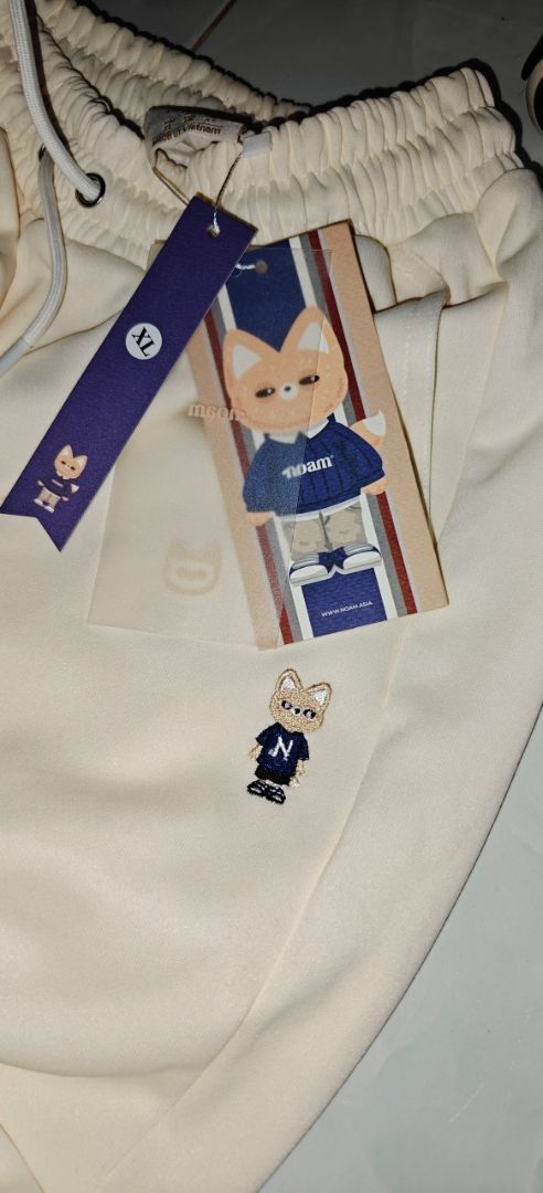 Khách mặc Quần ống suông Unisex NOAM Teeny Homie Form rộng - Màu đen/ trắng/ be/ xám/ xanh than/ be đậm