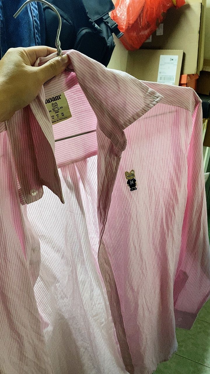 Khách mặc Áo Sơ Mi Dài Tay NOAM Nafox Oxford - Màu Trắng/ Xanh/ Tím/ Be/ Hồng/ Kẻ Hồng/ Kẻ Đỏ/ Kẻ Xanh/ Kẻ Tím