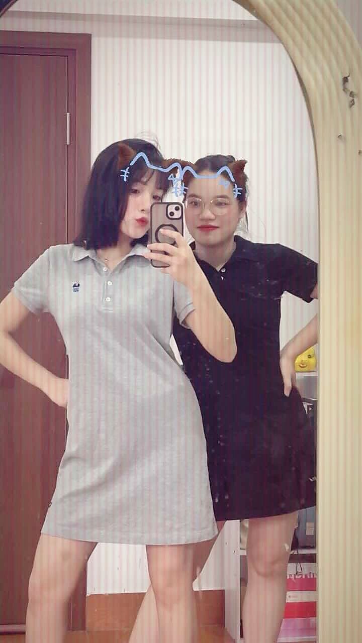 Khách mặc Váy Polo nữ NOAM Teeny Dáng Ôm Body ngắn Vải mềm mịn vượt trội - Màu trắng/ đen