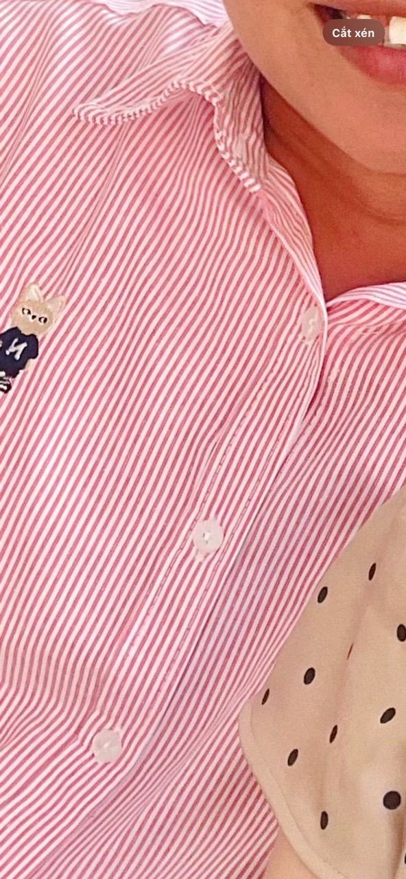 Khách mặc Áo Sơ Mi Dài Tay Form rộng NOAM Nafox Oxford - Màu Trắng/ Xanh/Hồng kẻ sọc/Đỏ kẻ sọc/Xanh kẻ sọc