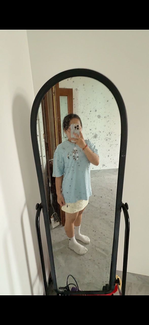 Khách mặc Chân váy Teeny Homie Short Skirt Form chữ A  Vải nỉ lông cáo mềm mịn