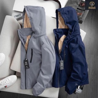 Men s fur lined windbreaker waterproof silver coated fleece lined windbreaker for both men and women Xman Official Jacket