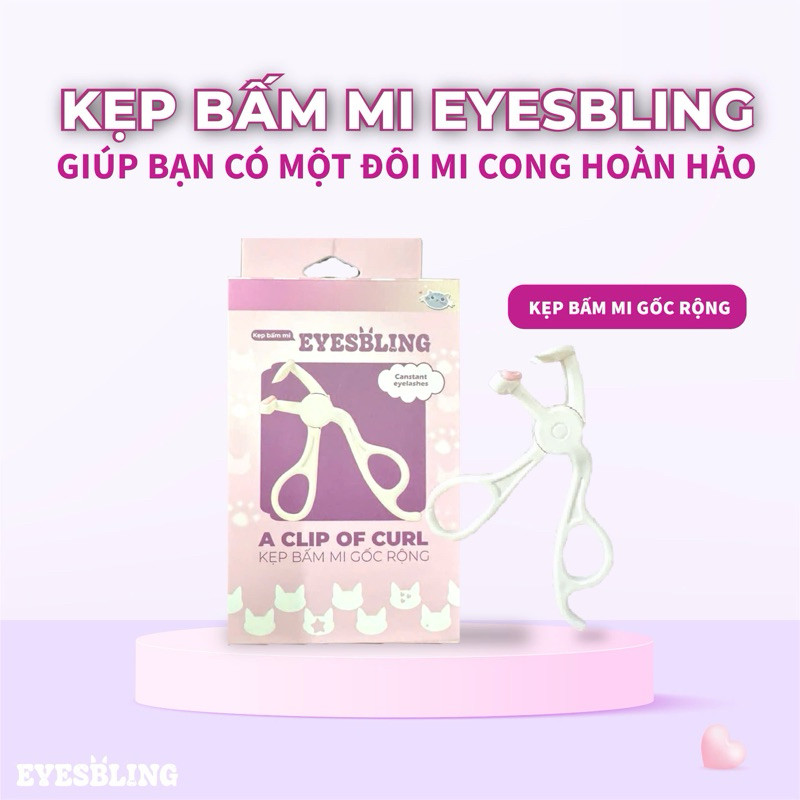 Kẹp bấm mi EYES-BLING góc rộng giúp cong mi tốt giữ cong lâu