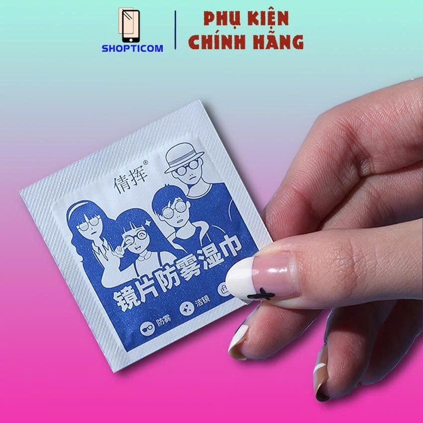 Khăn lau kính nano chống bám hơi nước, sương mù, giấy lau kính cận đa năng S P