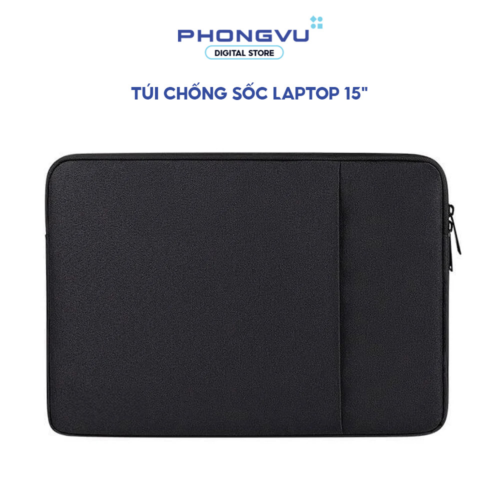 Túi chống sốc laptop 15" (Đen) - Bảo hành 6 tháng