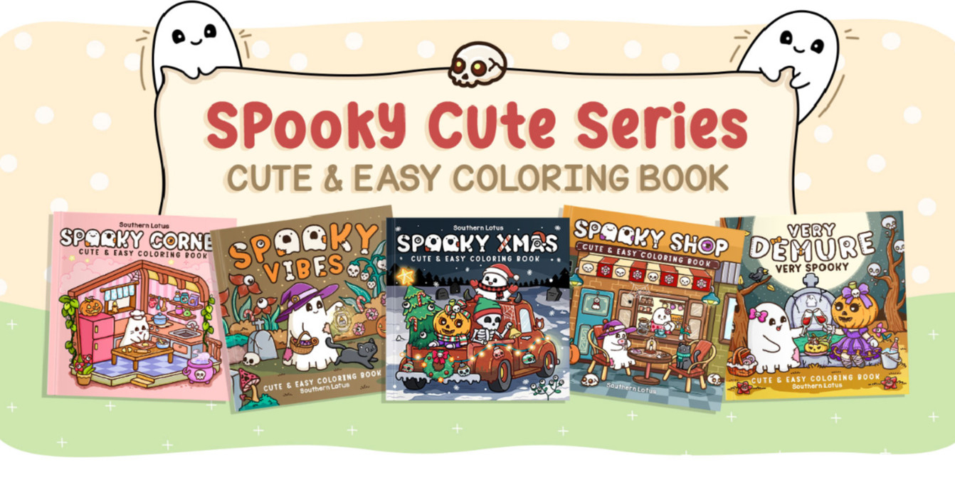 Spooky Coloring Book Series 
