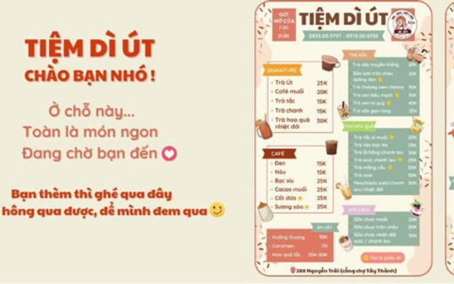 Tiệm Dì Út - Cafe, Chè & Trà - Nguyễn Công Trứ